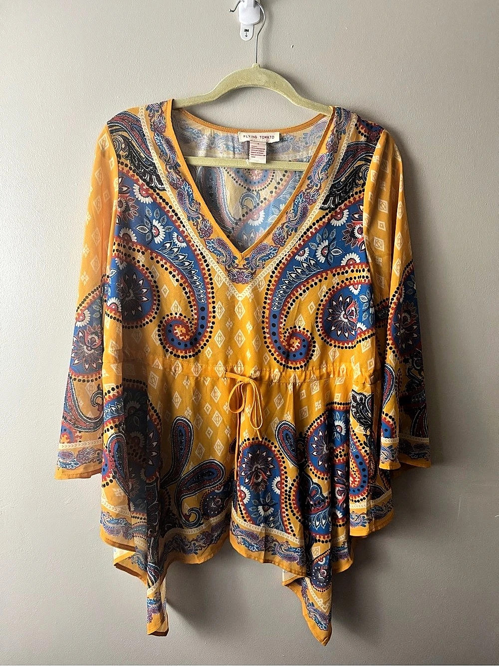 Flying Tomato Paisley Tunic Small
